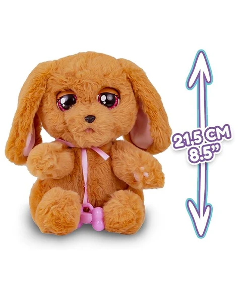 Baby Paws Sesli Yavru Köpek Pelüş Cocker Pembe Çanta - Resim 2