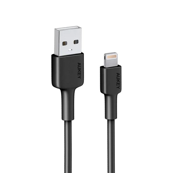 Aukey Cb-bal7-bk Naylon Örgülü Usb-a Lıghtnıng Kablosu 0.9mt ürün görseli 1