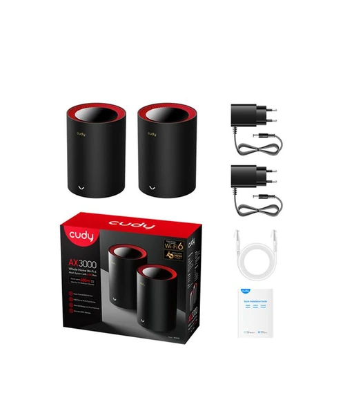 CUDY AX3000 WiFi 6 x2 Mesh 2.5G Solution