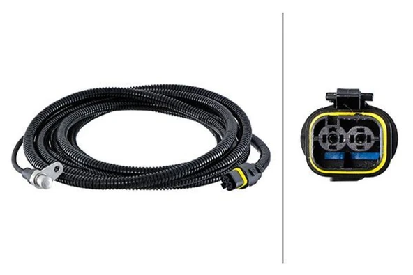 Man Truck Abs Sensoru Arka Sag Duz Tip Uzun Man Tgx Tgs D2066 D2676 07> 3555 MM - 2 Pin - Hella 6pu230048-641 ürün görseli