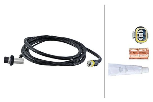 Man Truck Abs Sensoru On Sol L Tip Uzun Man Tga 00> Tgx-Tgs 07>   2870 MM - 2 Pin - Hella 6pu230048-511 ürün görseli