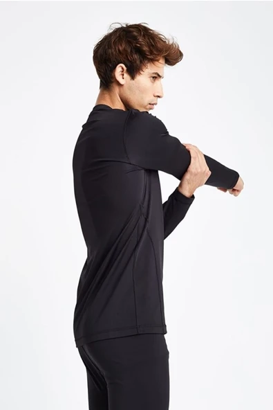 Lescon 25K-1038 Erkek İçlik Uzun Kol Üst - Resim 4