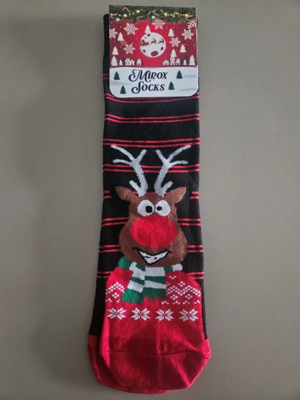 Renkli Yılbaşı Çorabı (2'li) - Resim 3