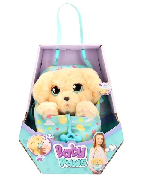 Baby Paws Sesli Yavru Köpek Pelüş Labrador Yeşil Çanta ürün görseli