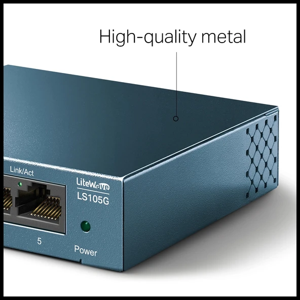Tp-lınk Ls105g, Green Tech, 5 Port, Gigabit,  Metal Kasa, Yönetilemez, Masaüstü Switch - Resim 4