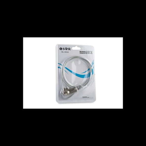 S-lınk Sl-s202, Şifreli Notebook Kilidi, 110cm, Kaplamalı Çelik Kablo. - Resim 5
