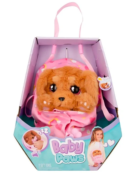 Baby Paws Sesli Yavru Köpek Pelüş Cocker Pembe Çanta ürün görseli