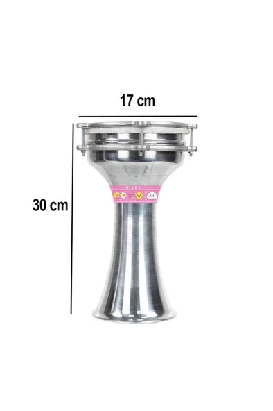 Midex DBK-01PK Çocuklar İçin1 Numara Alüminyum Darbuka Seti (33 x 18 cm) - Resim 2