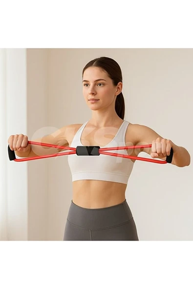 Pilates Direnç Lastiği – Egzersiz, Fitness ve Esneme Bandı Seti ürün görseli