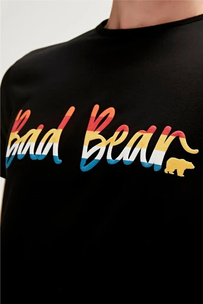 23.01.07.008 BAD BEAR MANUSCRIPT T-SHIRT - Resim 7