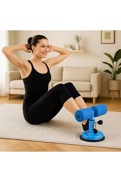 Vantuzlu Mekik Aleti – Karın Kası Çalıştırma ve Evde Spor Egzersiz Ekipmanı - Resim 4