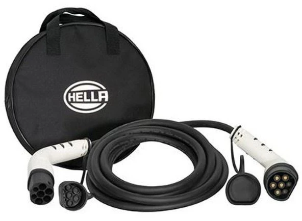 Tesla Elektrikli Elektrikli Arac Sarj Kablosu -6m 22kw 32a-(tesla,bmw,mercedes,mg,byd) - Hella 8ke358255-071 ürün görseli