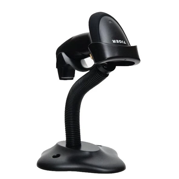 Perkon Tıger Ps23-u 1d Lazer Kablolu Usb Barkod Okuyucu + Stand ürün görseli 1