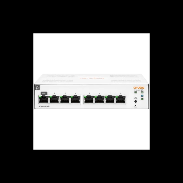 Hp Aruba Instant On, Jl810a 1830-8g, 8port, Gigabit, Yönetliebilir, Rack Mount Switch ürün görseli 1