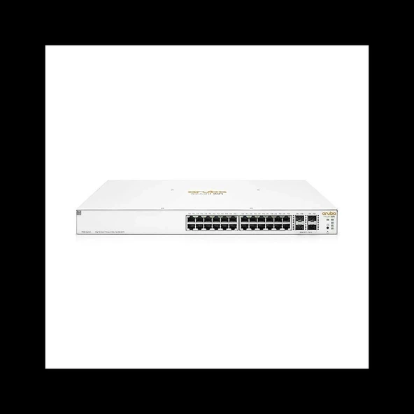 Hp Aruba Instant On, Jl684b, 1930-24g, 24port, Gigabit, Poe 370w, 4 Port Gigabit Sfp, Yönetilebilir, Rack Mount Switch ürün görseli