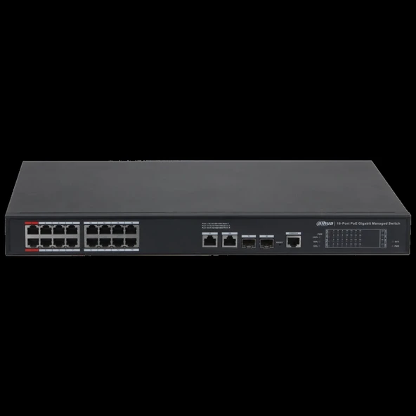 Dahua S4228-24gt-360, 24 Port, Gigabit, Poe 365w, 2 Port Gigabit Uplink, 2 Port Gigabit Combo Sfp,  Longe Range 250mt, C - Resim 2