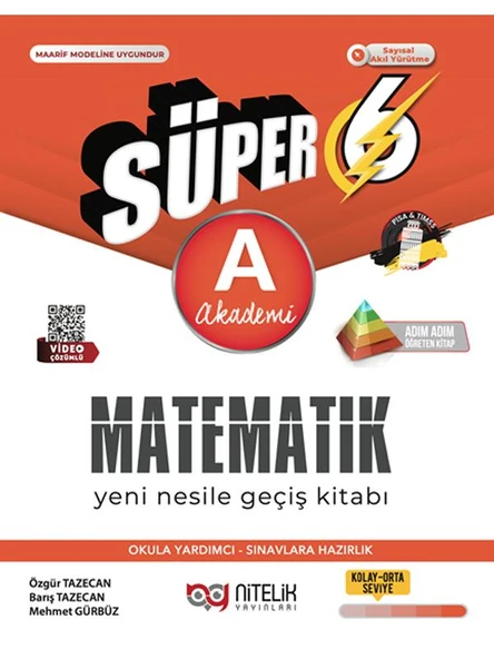 NİTELİK 6.SINIF (A) SÜPER MATEMATİK YENİ NESİL GEÇİŞ KİTABI *YENİ* ürün görseli