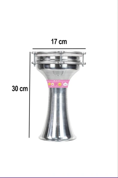 Midex DBK-01PK Çocuklar İçin1 Numara Alüminyum Darbuka Seti (33 x 18 cm) - Resim 2