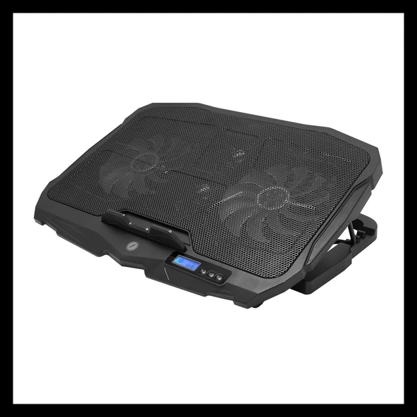 Frısby Fnc-5230st (2x12,5cm 2x7cm) 4 Fan, 10"-17" Notebook Soğutucu, 5 Kademeli Stand, 3 Farklı Program, Ayarlanabilir H - Resim 2