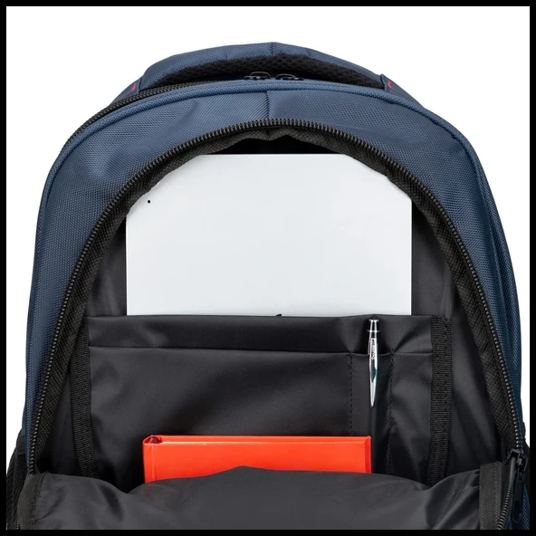 Plm City Notebook Sırt Çantası 17" Lacivert - Resim 5