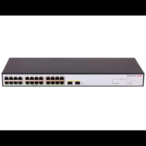 H3c S1600v2-26p-hpwr, 24 Port, Gigabit, Poe 370w, L2, 2 Port Gigabit Sfp, Web Yönetilebilir, Masaüstü Switch ürün görseli