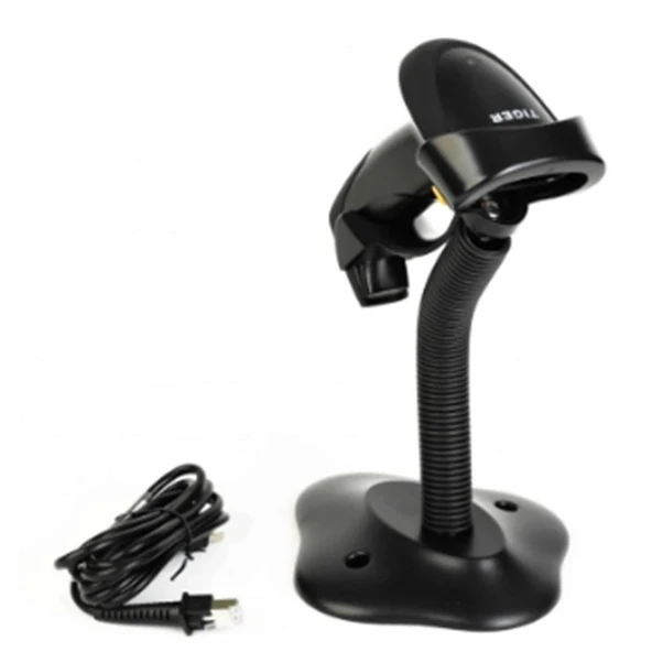 Perkon Tıger Ps23-u 1d Lazer Kablolu Usb Barkod Okuyucu + Stand - Resim 3