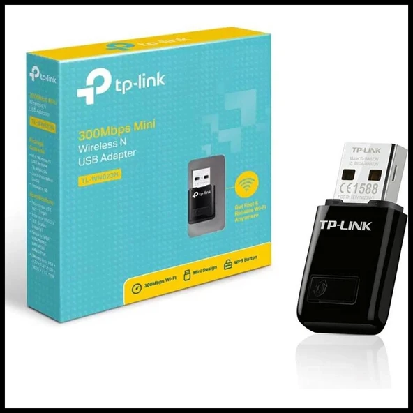 Tp-lınk Tl-wn823n, 300mbps, 2.4ghz, Dahili Anten, Mini Tasarım, Usb2.0, Wıreless Ethernet ürün görseli