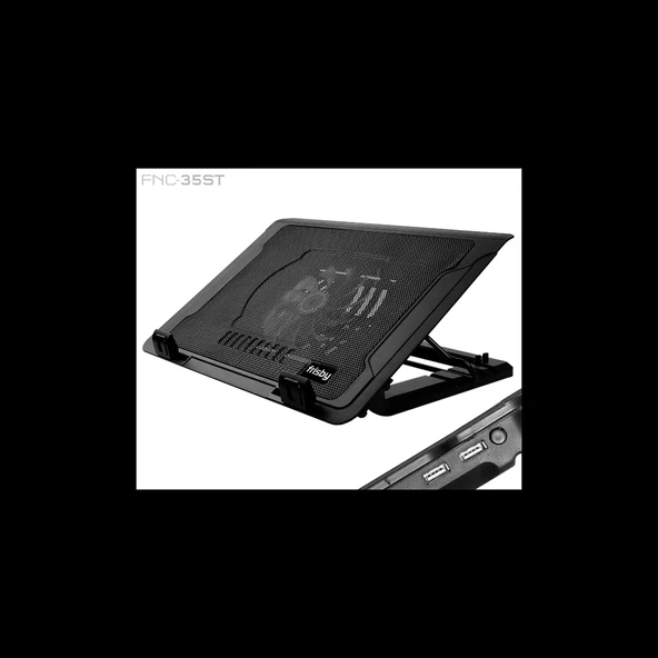 Frısby Fnc-35st 14cm Fan, 10"-17" Notebook Soğutucu, 5 Kademeli Stand, Mavi Ledli (siyah) ürün görseli 1