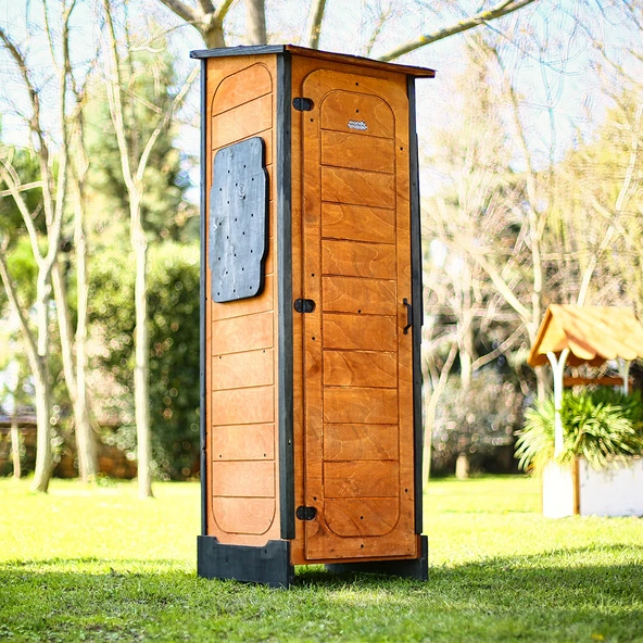 MANDU Ahşap Slim Depolama Dolabı (Dar Alanlar İçin) ürün görseli 1