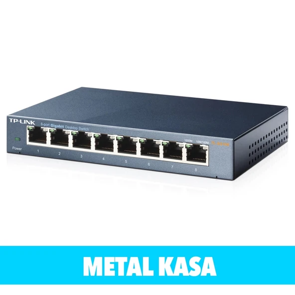 Tp-lınk Tl-sg108, 8 Port, Gigabit, Yönetilemez, Metal Kasa, Masaüstü Switch - Resim 3