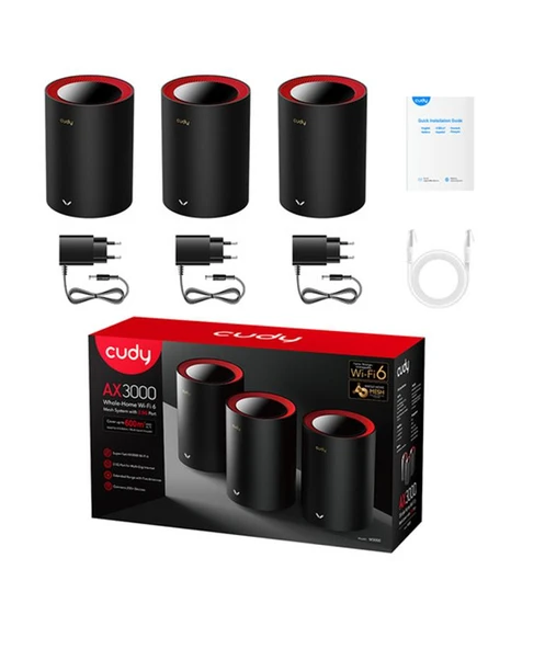 CUDY AX3000 WiFi 6 x3 Mesh 2.5G Solution - 2
