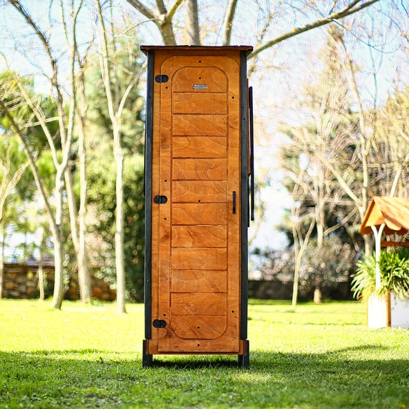 MANDU Ahşap Slim Depolama Dolabı (Dar Alanlar İçin) - Resim 3