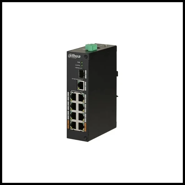 Dahua Pfs3110-8et-96-v2, 8 Port, Megabit, Poe 96w, 1 Port Gigabit Uplink, 1 Port Gigabit Sfp, Yönetilemez, Masaüstü Swit - Resim 2