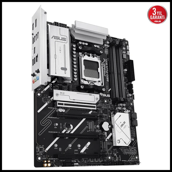 Asus Prıme B850-plus Wıfı, 4xddr5, 3x M.2, Hdmı, Dp, Type-c, Wi-fi 6e, Bluetooth V5.3, Am5 Soket Gamıng Anakart - 3