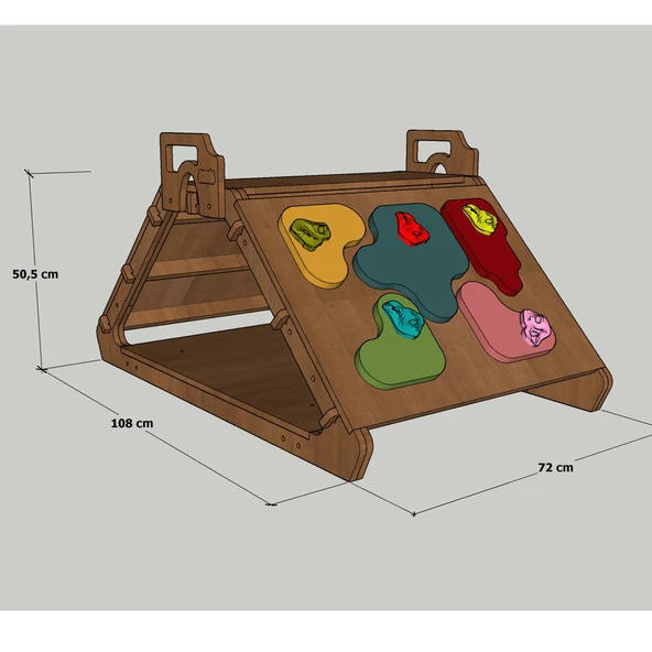 MANDU Ahşap Tırmanma Üçgeni - Resim 7
