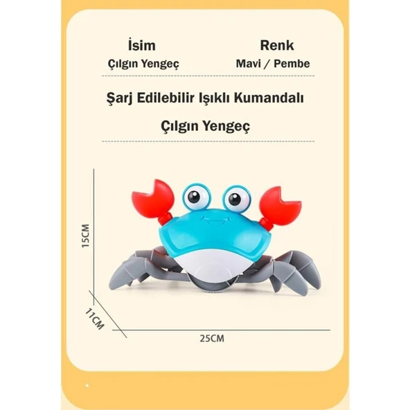 6721E ŞARJLI KUMANDALI YENGEÇ - Resim 2