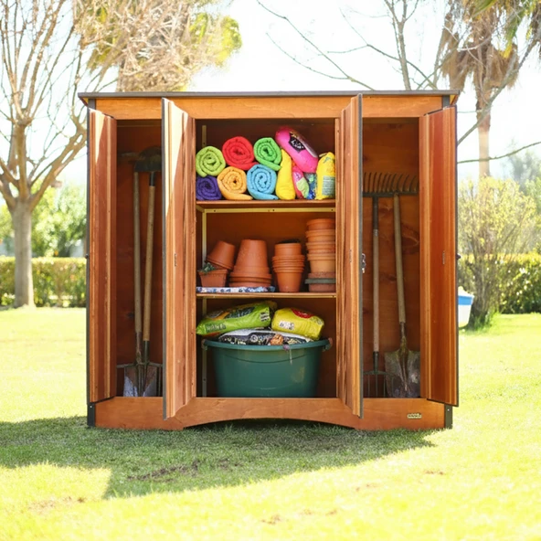 MANDU Ahşap Çok Amaçlı XL Depolama Dolabı - Resim 4