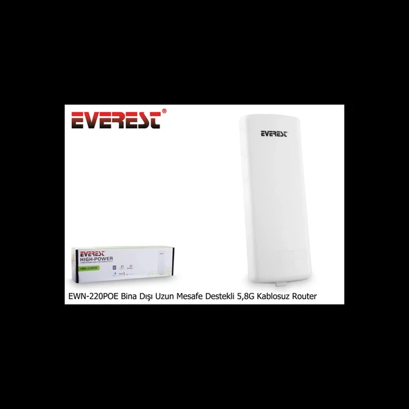 Everest Ewn-220poe, 300mbps, 5ghz Wifi, 10dbi Anten, 5km Menzil, Noktadan Noktaya, Dış Mekan, Access Point Cpe - Resim 5