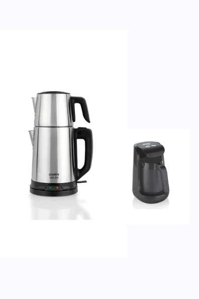 Schafer Paslanmaz Çelik Çay Makinesi ve Schafer Kahve Makinesi ürün görseli