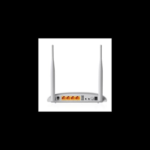Tp-lınk Td-w9970, V4.0 4 Port, 2.4ghz  Wifi, 300mbps, 2xanten, Vdsl2, Adsl2+ Modem - Resim 2