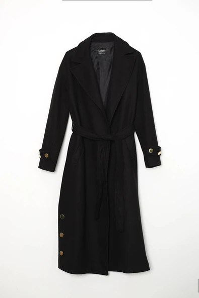 KADIN GOLD DÜGMELİ KABAN - Resim 4