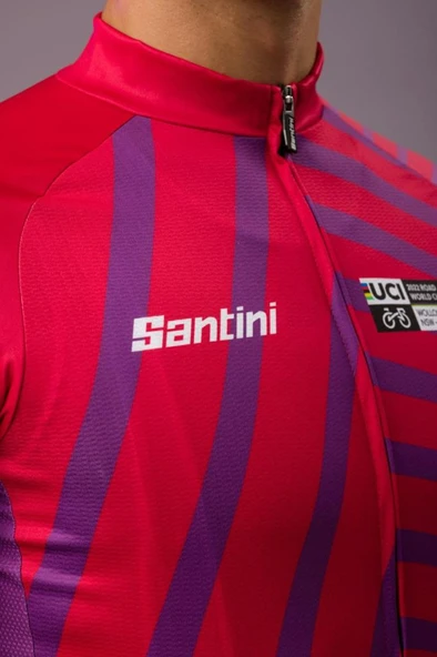 Santini UCI Road World Championships Wollongong Erkek Bisiklet Forması EC94075CKEVOWL1 - Resim 12