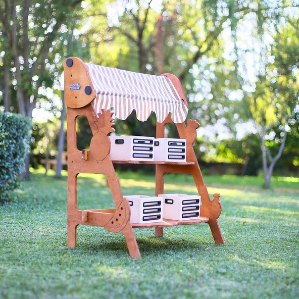 MANDU Ahşap Çocuk Manav Tezgahı ürün görseli 1