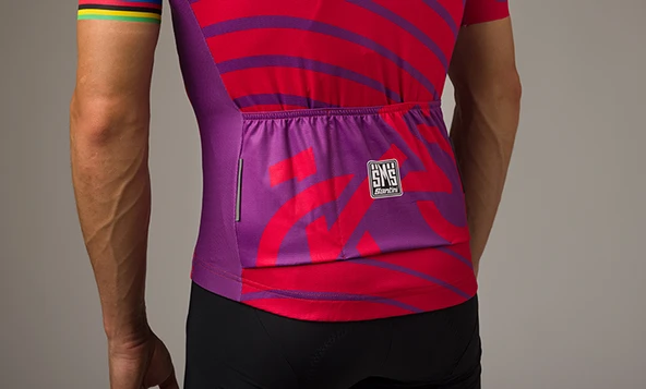 Santini UCI Road World Championships Wollongong Erkek Bisiklet Forması EC94075CKEVOWL1 - Resim 4