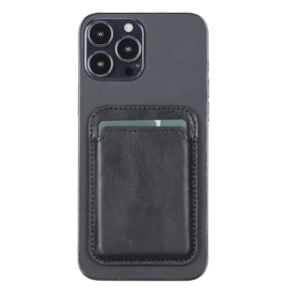 Maggy Deri Kartlık RST1 Siyah - Resim 2