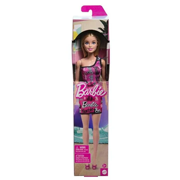 Barbie Şık Barbie Çiçekli Elbise T7439 HRH07 - Resim 4