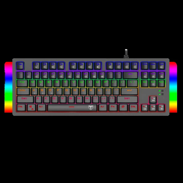 T-dagger Balı, T-tgk311, Usb Kablolu, Türkçe Q, Rainbow Rgb, Mechanical, Blue Switch, Gaming Klavye (powered By Redrago