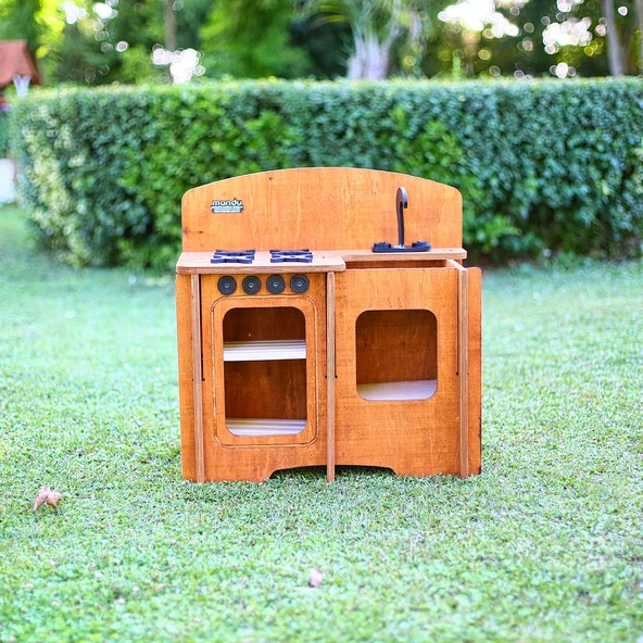 MANDU Ahşap Çocuk Dış Mekan Mutfak - Resim 2