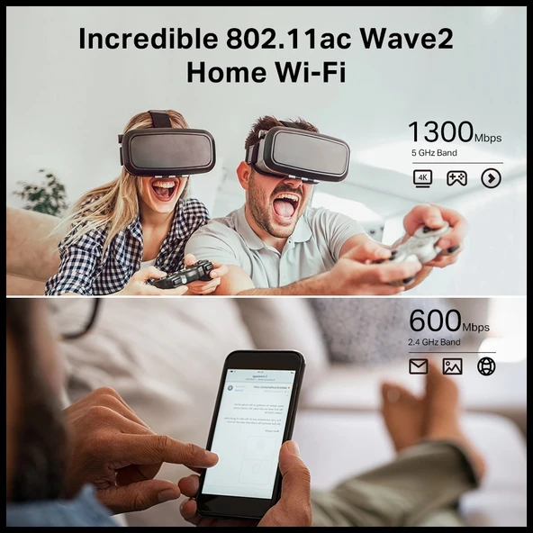 Tp-lınk Archer C80, Ac1900, 4port, 1900mbps, Dual Band Mu-mımo Wifi, Masaüstü, Gigabit, Router, Access Point - Resim 5