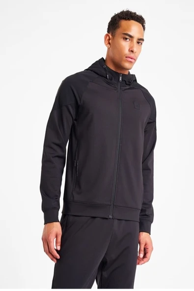 Lescon 25N-1117 Erkek Fermuarlı Kapüşonlu Sweatshirt ürün görseli